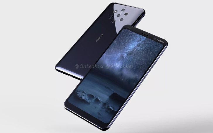 หลุดภาพคอนเซ็ป "Nokia 9 PureView" ว่าที่มือถือกล้องหลัง 5 ตัว