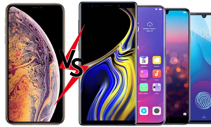 เปรียบทียบ iPhone กับ Smartphone รุ่นท็อป