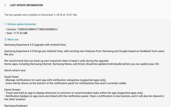 Samsung galaxy tab a 8-inch tablet