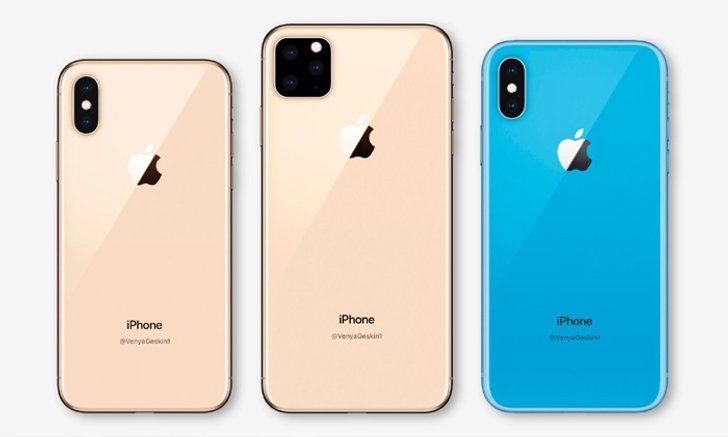 เผยภาพเรนเดอร์ iPhone กล้องสามตัวและ iPhone XR รุ่นที่ 2