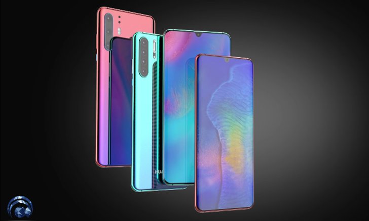 งามขนาด! คอนเซ็ปต์ดีไซน์ Huawei P30 Series จัดเต็มกล้อง 4 เลนส์