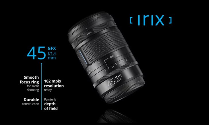 เปิดตัว Irix 45mm F/1.4 Dragonfly สำหรับกล้องมีเดียมฟอร์แมต Fujifilm GFX