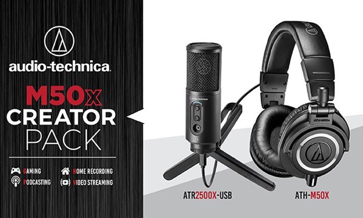 ประเดิมศักราชใหม่เอาใจผู้ผลิตคอนเทนต์ ส่งชุด M50x Creator Pack พร้อมไมโครโฟน ATR2500X-USB