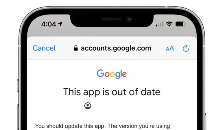 Gmail บน iOS แอปเก่าเกินโปรดอัปเดต!! แต่ดันไม่มีให้อัปเดตซะงั้น