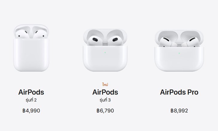 AirPods รุ่นไหน? ที่ใช่สำหรับคุณ และ AirPods3 มีอะไรใหม่ มาดูกัน