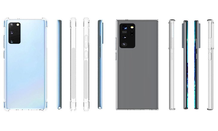เผยภาพ Render ของเคส Samsung Galaxy Note 20 และ Note 20+ ที่ยังเห็นส่วนโค้งของหน้าจออยู่