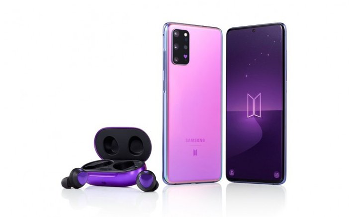 เผยโฉม Samsung Galaxy S20+ 5G BTS Edition มาเต็มหูฟังและแท่นชาร์จไร้สาย