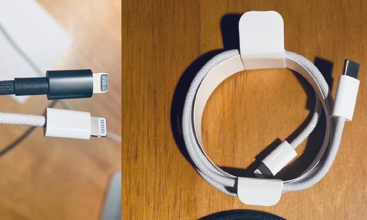 หลุดภาพจริงของสายถักของ Apple คาดว่า มาพร้อมในกล่อง iPhone 12