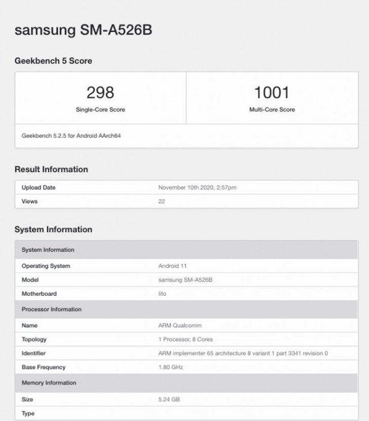 Samsung Galaxy A52 5G