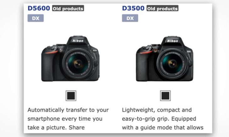 เหมือนจะไม่ได้ไปต่อ Nikon ระบุกล้อง DSLR D3500 และ D5600 เป็น old product คาดยุติการผลิตแล้ว