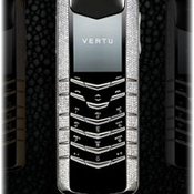 Vertu Signature White Gold Pave Diamonds 