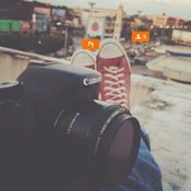 วิธีแต่งรูปใส่ไอคอนสีส้มใน Instagram