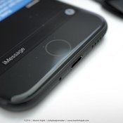 ภาพเรนเดอร์ของ iPhone 7 สีดำเข้ม(Space Black )