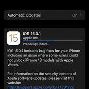 Apple ปล่อยอัปเดต iOS 1501 และ iPadOS 1501 แก้ปัญหาปลดล็อค iPhone ด้วย Apple Watch ไม่ได้