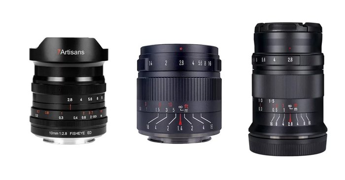 7artisans เปิดตัวสามเลนส์ใหม่ 10mm f/2.8 Fisheye, 55mm f/1.4 II และ 60mm f/2.8 II