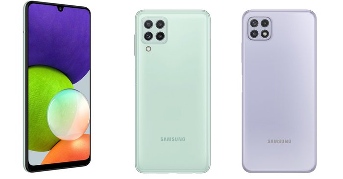 Samsung Galaxy A22 / A22 5G เปิดตัวอย่างเป็นทางการ สเปกดีราคาประหยัด