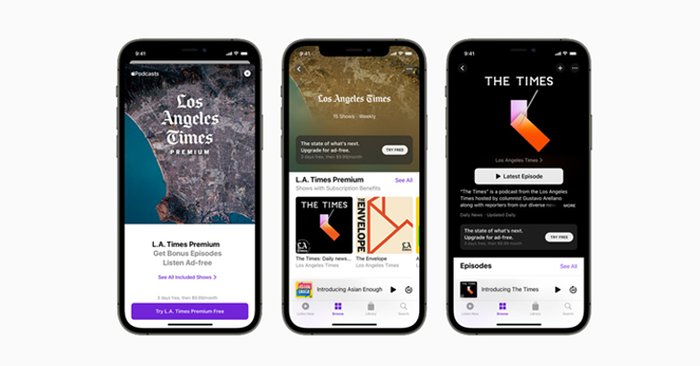 Apple Podcasts Subscriptions และช่องรายการพร้อมให้บริการแล้ววันนี้ทั่วโลก