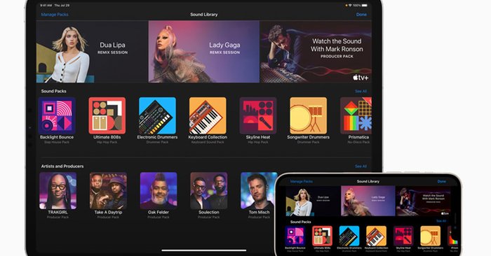 GarageBand ยกระดับการสร้างสรรค์เพลงด้วย Sound Pack ใหม่เอี่ยมจาก Dua Lipa, Lady Gaga