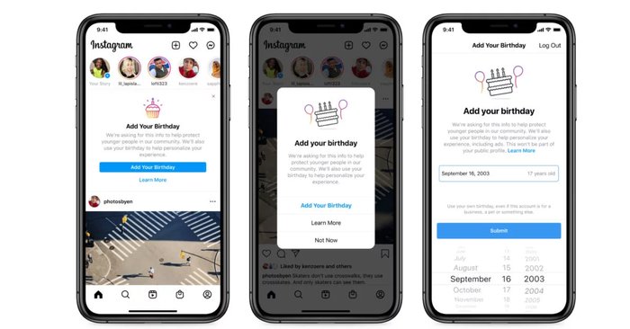 Instagram เล่นไม้แรง!! บังคับผู้ใช้กรอกวันเกิด เพื่อใช้งานต่อไป