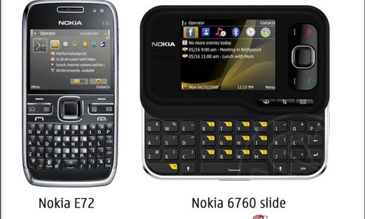 โนเกียเปิดตัว Nokia E72 and Nokia 6760 slide