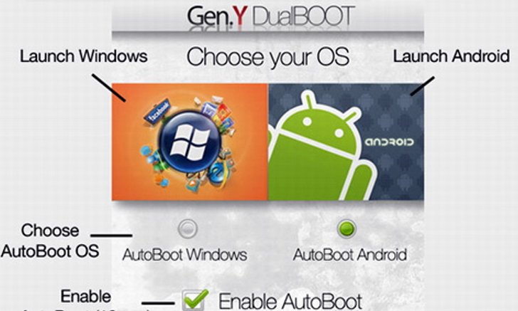 จับแอนดรอยด์ยัดใส่ Windows Mobile แบบง่ายๆด้วย Gen.Y DualBOOT