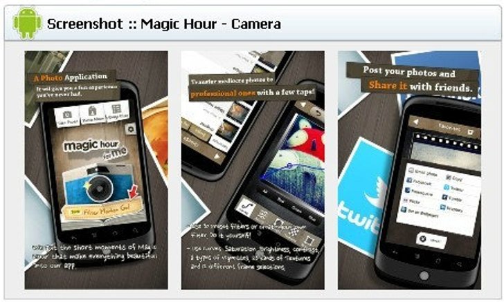 App Protography (แอพฯตกแต่งภาพ) Android :  Magic Hour - Camera