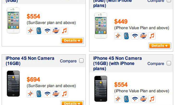 เป็นไปได้! สิงคโปร์ขาย iPhone 4/4S แบบไม่มีกล้องแล้ว!