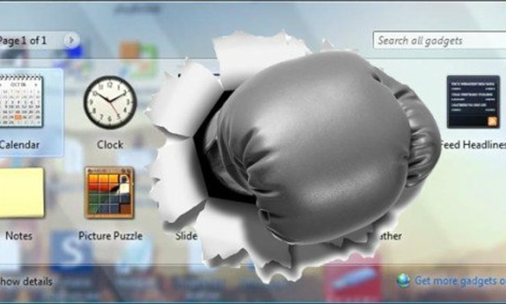 เตือนผู้ใช้ Windows 7 ปิด Gadget ด่วน