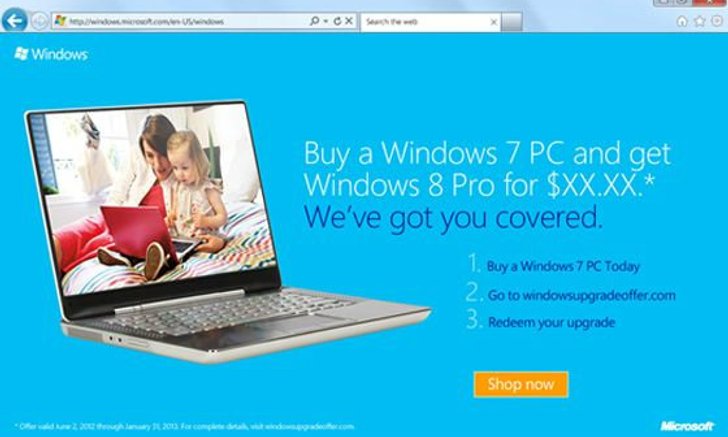 พีซี Win7 อัพฯ Win8 Pro แค่ 450 บ.?