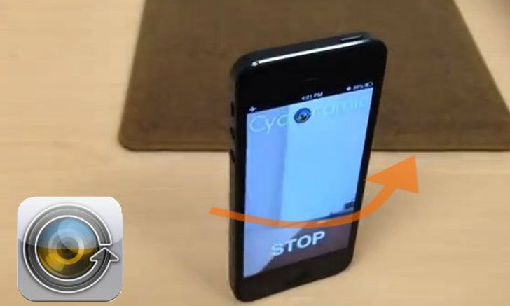แอพหมุน iPhone 5 ถ่ายคลิป 360 องศา