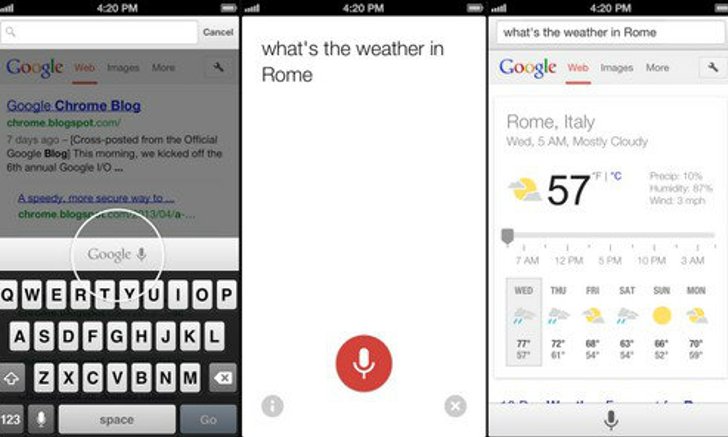 Chrome รุ่นใหม่หวังข่ม Siri ใน iPhone