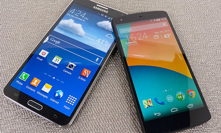 เปรียบเทียบ สเปค Samsung Galaxy Note 3 vs Nexus 5