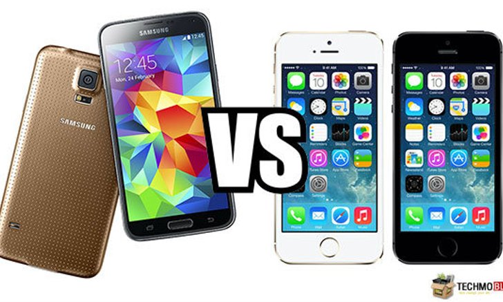 เปรียบเทียบสเปค Samsung Galaxy S5 vs iPhone 5S
