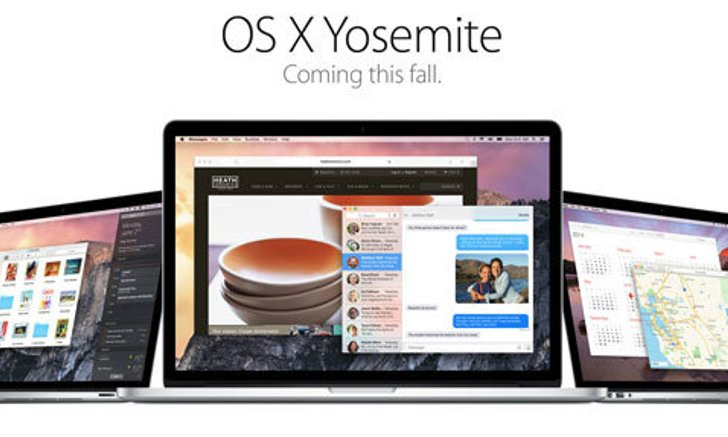 แอปเปิล เปิดตัว OS X 10.10 Yosemite ปรับอินเทอร์เฟสใหม่