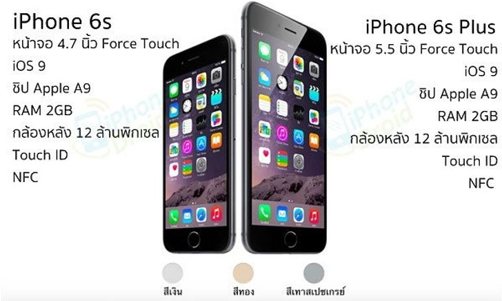 คาดการณ์ราคา iPhone 6s ในไทยเริ่มต้น 24,900 บาท