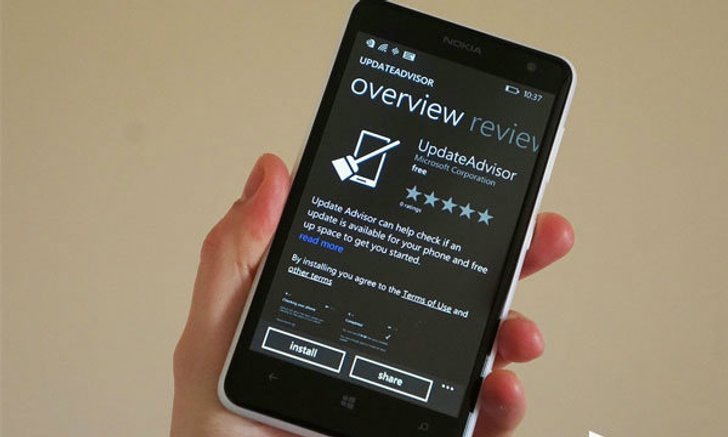 ไมโครซอฟท์ปล่อยแอพ UpdateAdvisor ช่วยเตรียม Windows Phone ให้พร้อมก่อนรับอัพเดท