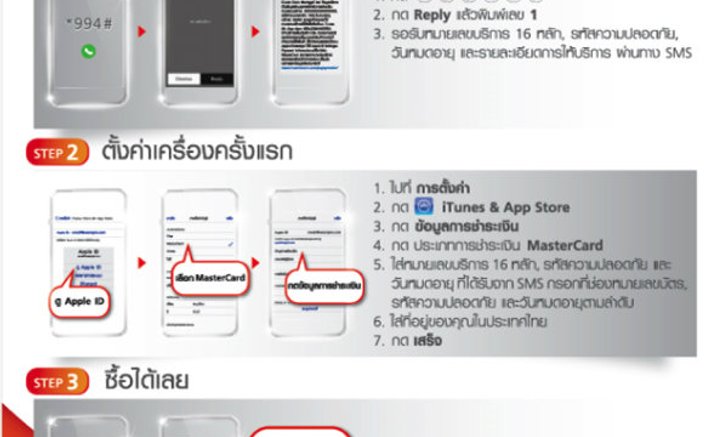 ทรูมูฟ เอช เปิดตัวนวัตกรรมล่าสุด iPhone และ iPad ซื้อสินค้าบน App Store และ iTunes Store