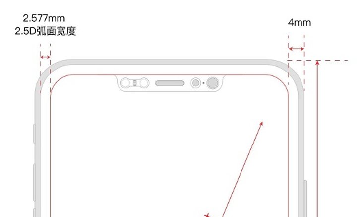 ภาพร่างดีไซน์ล่าสุด iPhone 8 หน้าจอเต็ม 5.8 นิ้ว, ขอบจอทุกด้านบาง 4 มม.