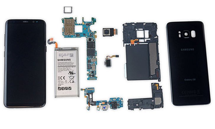 ชำแหละ Samsung Galaxy S8 เผยชิ้นส่วนภายในแบบหมดเปลือกโดย iFixit จะแกะซ่อมยากแค่ไหน