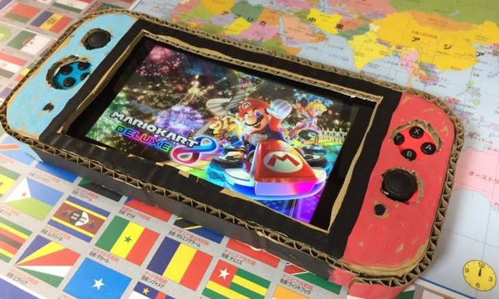 คุณพ่อเซอร์ไพรส์ ลูกชายที่สร้าง Nintendo Switch จากกระดาษ ด้วยเครื่องของจริง
