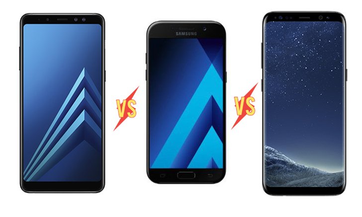 เทียบสเปคมือถือ Samsung Galaxy A8 (2018)VS Galaxy A5 (2017) VS Galaxy S8 จะเลือกตัวไหนดี