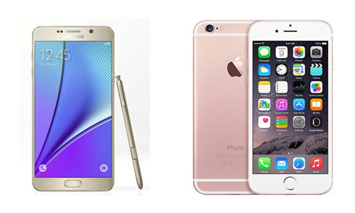 เทียบสเปคของ Samsung Galaxy Note 5 VS iPhone 6s Plus ว่าใครจะดีกว่ากัน