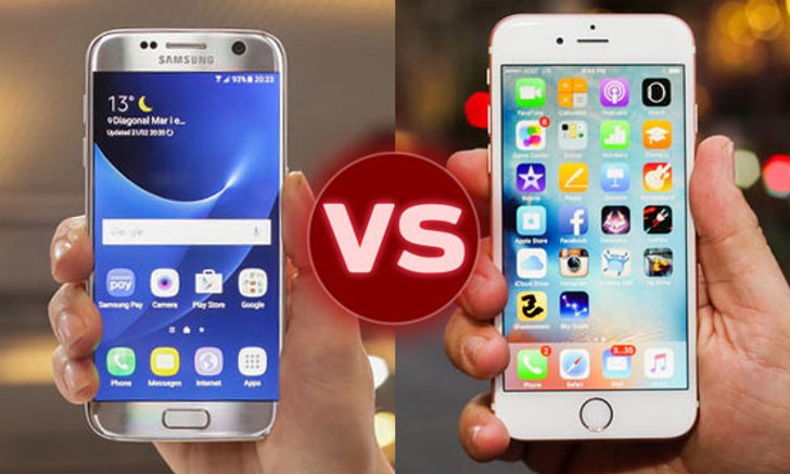 เปรียบเทียบสเปค Samsung Galaxy S7 vs iPhone 6S มือถือเรือธงต่างสายพันธุ์