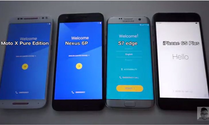 Samsung Galaxy S7 edge และ iPhone 6s Plus ถูกจับดวลความเร็วแบบช็อตต่อช็อต!