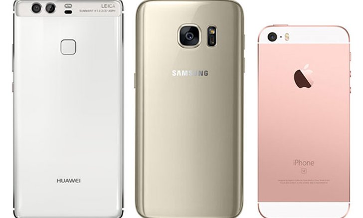 เปรียบเทียบ Huawei P9, Samsung Galaxy S7 และ iPhone SE  แต่ละรุ่นจะมีฟีเจอร์เด่นอะไรบ้าง?