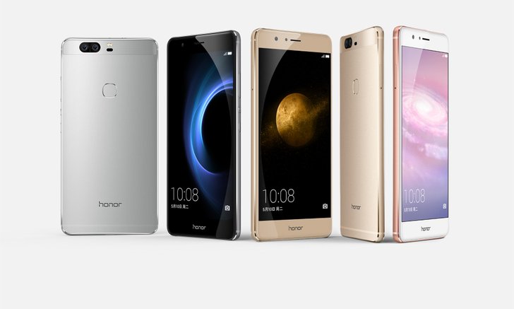 Huawei เปิดตัว Honor V8 สมาร์ทโฟนเรือธงแบรนด์ลูก มาพร้อมกล้องคู่ในราคาไม่แพง