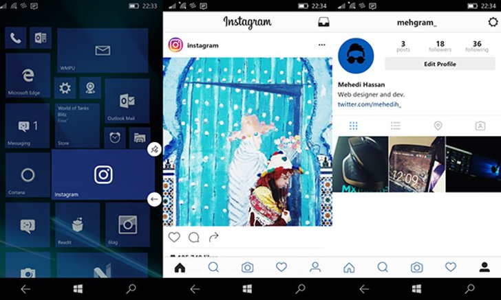 Instagram ใจดีปล่อย Update โลโก้และหน้าตาใหม่ให้กับ Windows 10 Mobile