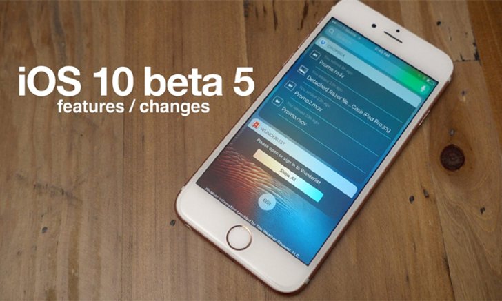 แอปเปิล ปล่อยอัปเดต iOS 10 beta 5 สำหรับนักพัฒนาแล้ว มีอะไรเปลี่ยนไปบ้าง มาดูกัน!