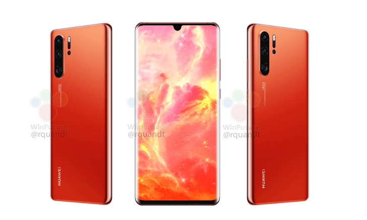 หลุด Huawei P30 Pro สีแดง “Sunrise Red” และ P30 จะมีช่องเสียบหูฟัง 3.5 มม. ด้วย