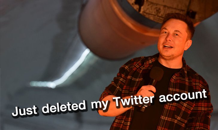 "Elon Musk" ทวีตบอกว่าเพิ่งลบบัญชีทวิตเตอร์ส่วนตัวทิ้งแล้ว